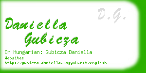 daniella gubicza business card